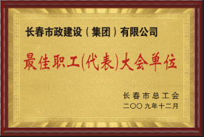 2009年最佳职工（代表）大会单位